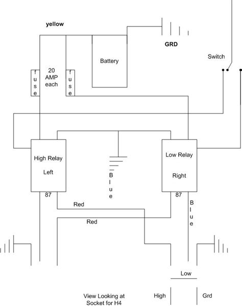 headlight bulb wiring diagram  wiring diagram sample