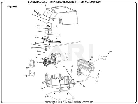 homelite bm  electric pressure washer mfg   parts diagram  figure