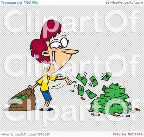 Royalty Free Rf Clip Art Illustration Of A Cartoon Businesswoman