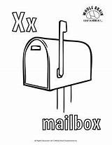Coloring Pages Mailbox sketch template