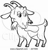 Goat Outline Clipart Coloring Drawing Illustration Cute Royalty Perera Lal Rf Icon Getdrawings 2021 sketch template