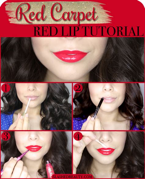 red carpet worthy red lipstick tutorial slashed beauty