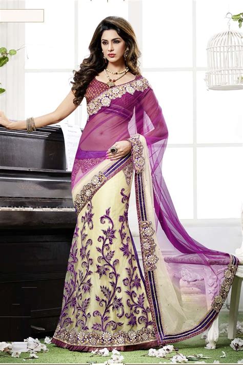 purple net lehenga saree lehenga style saree lehenga style saree