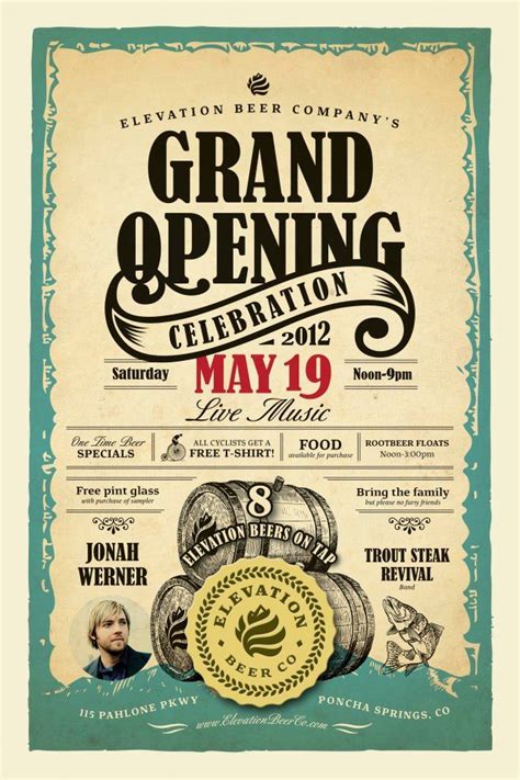 grand opening poster ideas google search grand opening beer