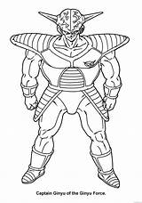 Ginyu Coloring4free sketch template