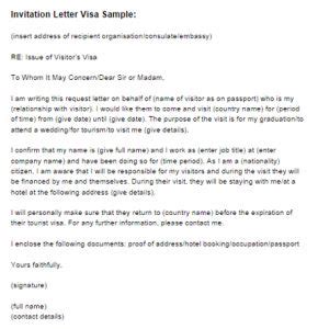invitation letter visa sample lettering letter sample invitations