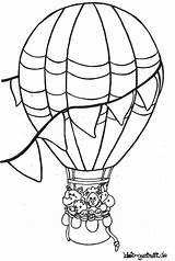 Heissluftballon Kostenlose Malvorlage Malvorlagen sketch template