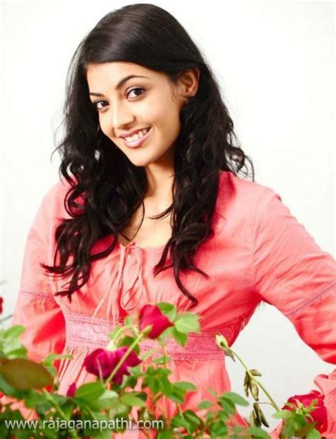 actress kajal agarwal in blue and orange dress latest
