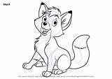 Fox Hound Tod Drawing Draw Coloring Pages Todd Sketch Copper Template Cartoon Getdrawings Step sketch template