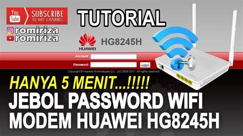 melihat password wifi  modem huawei hgh indihome youtube
