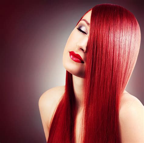 closed eyes women model face straight hair redhead