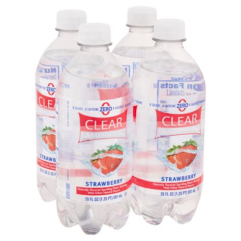 clear american strawberry sparkling water  fl oz walmartcom