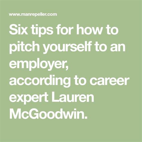 pitch    employer pitch employment career
