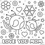 Maman Meres Coeurs Fete Mothers sketch template