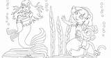 Dora Explorer Mermaids sketch template