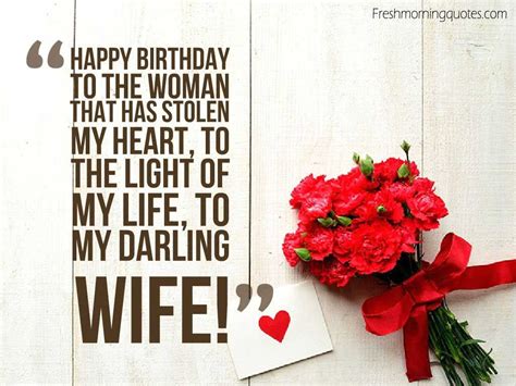 50 Romantic Birthday Wishes For Wife Freshmorningquotes Birthday