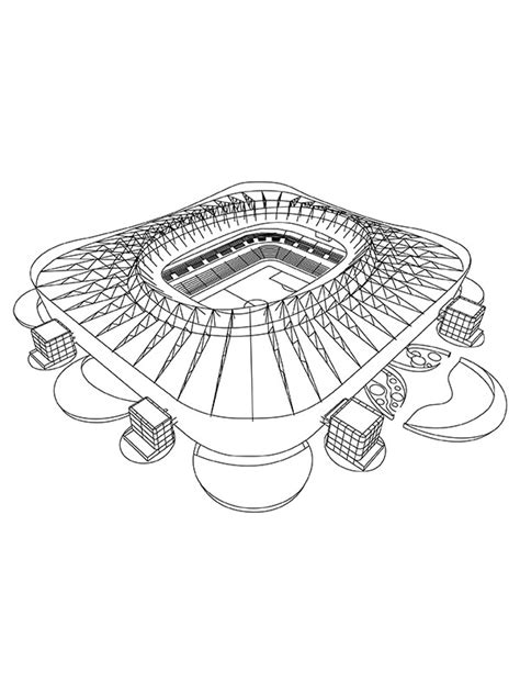 lusail stadium coloring page  printable coloring pages  kids