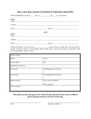 transfer  dog ownership contract template flyer template