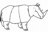Rhinoceros Rhinos Badak Rinoceronte Mewarnai Dibujos Imagini Gambar Rinoceronti Colorat Desene Disegni Rino Mammoth Wooly Paginas Gifgratis sketch template