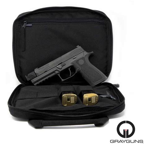 single soft pistol case grayguns