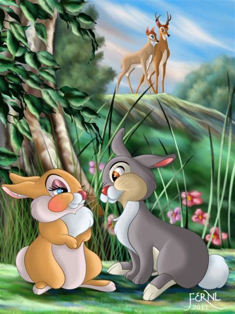Miss Rabbit And Thumper ~ Bambi 1942 So This Is Love Bambi Disney