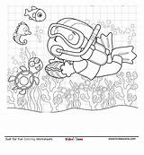 Scuba Diving Kidzezone Diver Divers sketch template