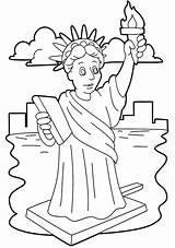Statue Liberty Coloring Pages Clipart Stunning Drawing Book Template Niagara Falls Cliparts Color Printable Easy Getdrawings Getcolorings Library Collection sketch template