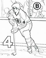 Coloring Pages Hockey Bruins Boston Nhl Goalie Player Posadas Las Logo Umpire Printable Ice Terrier Maple Syrup Puck Team Mask sketch template