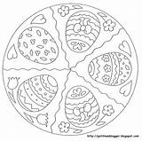 Easter Coloring Pages Pasqua Mandalas Egg Mandales Spring Plus Wielkanocne Google Zapisane Przez sketch template