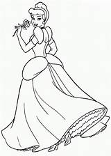 Princesas Colorear Princesa Cenicienta Vestido Dibujosparacolorear Cuadernos sketch template