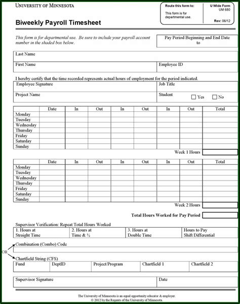printable biweekly timesheet template templates resume