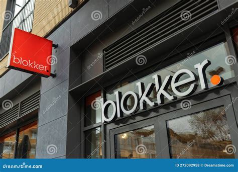 blokker shop signage editorial stock photo image  signage