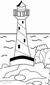 Pages Lighthouse Coloring Lighthouses Printable Realistic Colouring Kids Color Print Cool2bkids Getcolorings sketch template