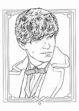 Fantastic Beasts Coloring Find Where Them Pages Book Kids Harry Fun Colouring Potter Info Newt Coloriage Scamander Drawing Votes Printable sketch template