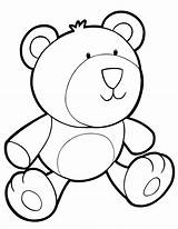 Teddy Bear Coloring Pages Baby Kids Beautiful Happy sketch template