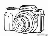 Camera Drawing Coloring Easy Sony Canon Sketch Clipart Pages Cameras Photography Simple Kids Cliparts Color Printable Digital Line Colouring Drawings sketch template