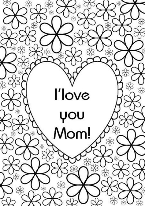 love  mom coloring pages coloring home