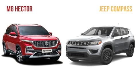 mg hector  jeep compass specification comparison