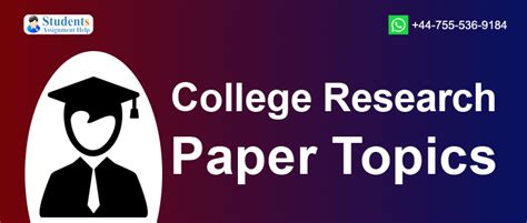 unique college research paper topics ideas    students