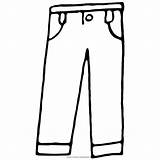 Colorare Pantaloni Pantalones Jeans Celana Mewarnai Activo Pendek sketch template