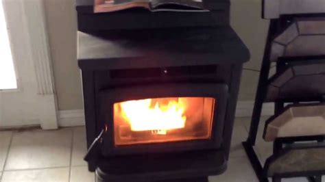 pacific energy ps pellet stove burning youtube