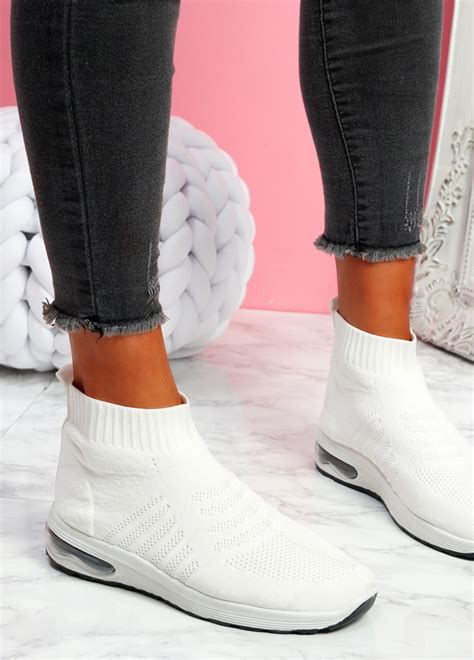 Iny White Sock Sneakers