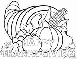Thanksgiving Cornucopia Coloring Pages Printable Crayola Template Empty Drawing Clipart Clip Basket Color Kids Turkey Printables Drawings Print Happy Draw sketch template