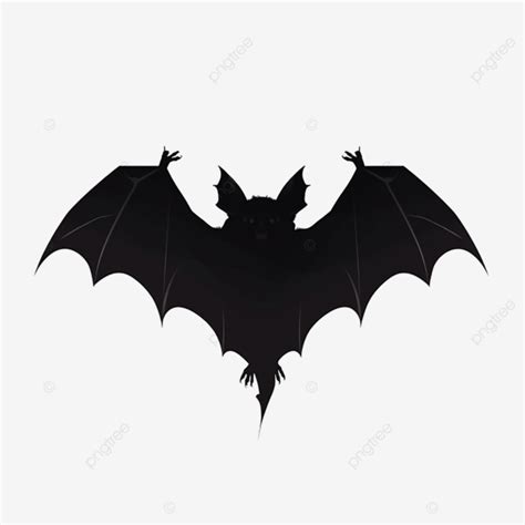 vampire bat silhouette black bloodsucking bat animal wing png