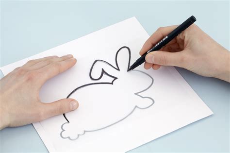 draw  realistic bunny rabbit