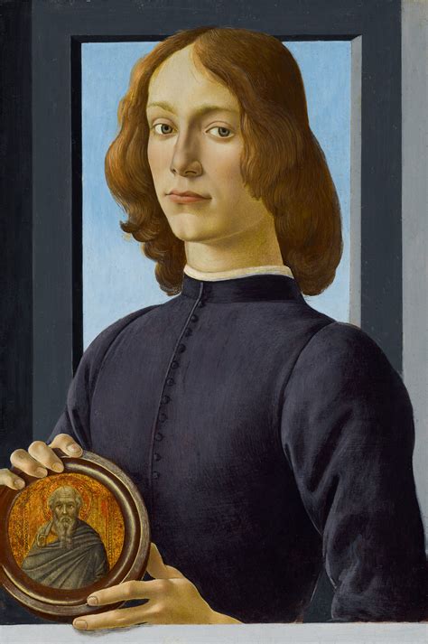 botticellis young man holding  roundel  worth  million