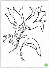 Coloring Easter Flowers Flower Pages Dinokids Close Print sketch template