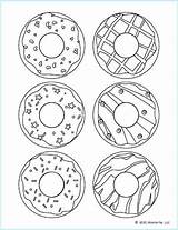 Donuts Mombrite Dozen sketch template