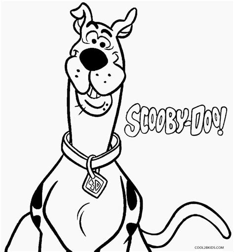 printable scooby doo coloring pages  kids