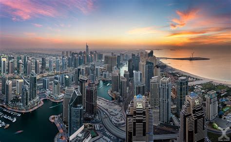 city cityscape dubai united arab emirates skyscraper sunset wallpapers hd desktop